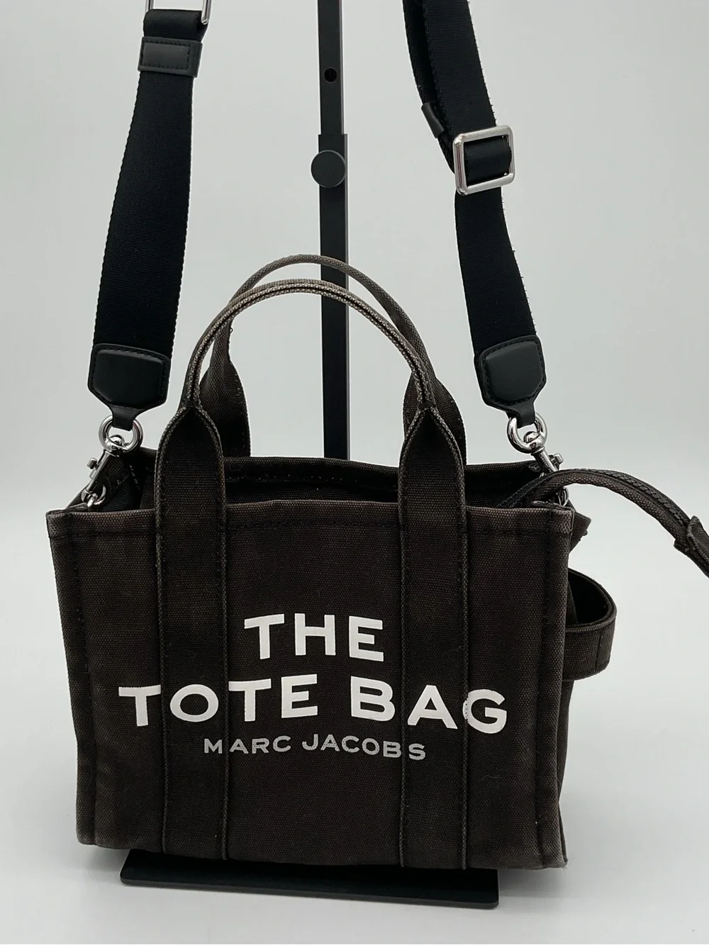 Marc Jacobs The Tote Bag Small Canvas Tote in Black - Faded